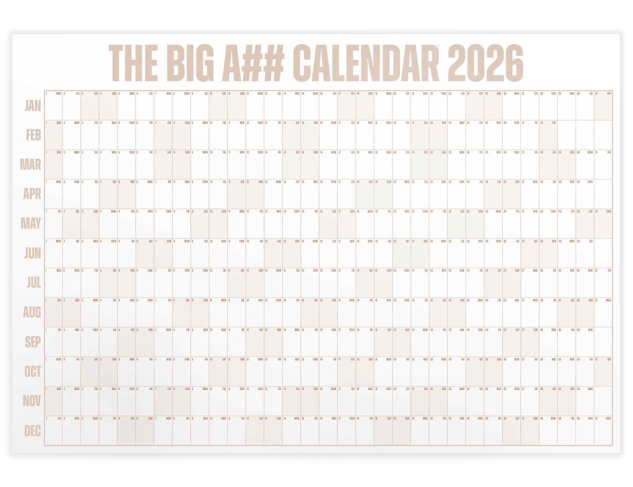The Big A## Calendar