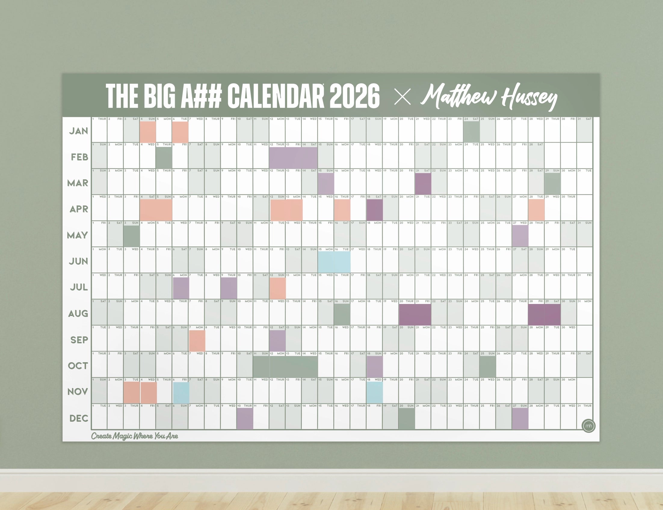 Matthew Hussey's Big A## Calendar