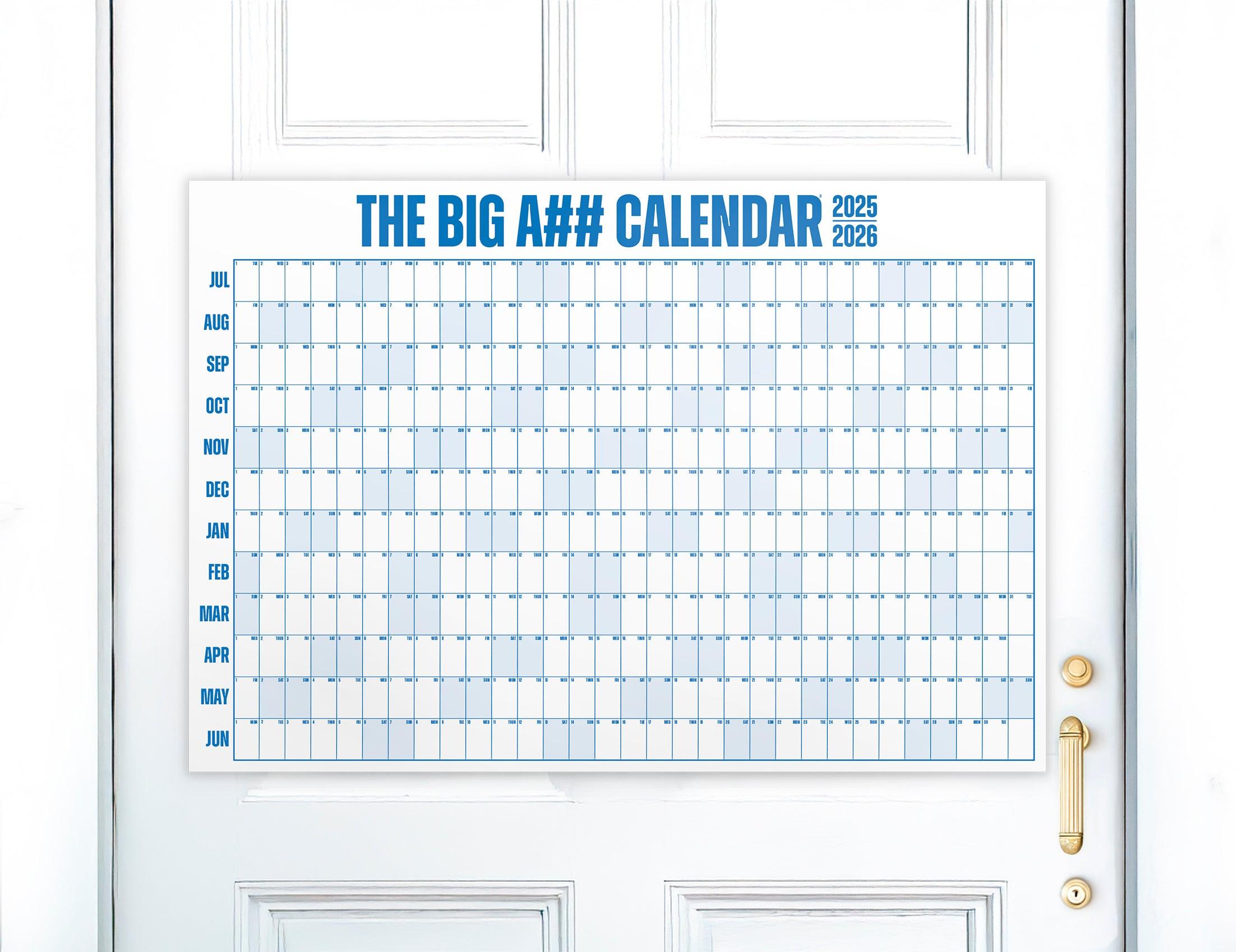 The Mid-Year Big A## Calendar - Door Size