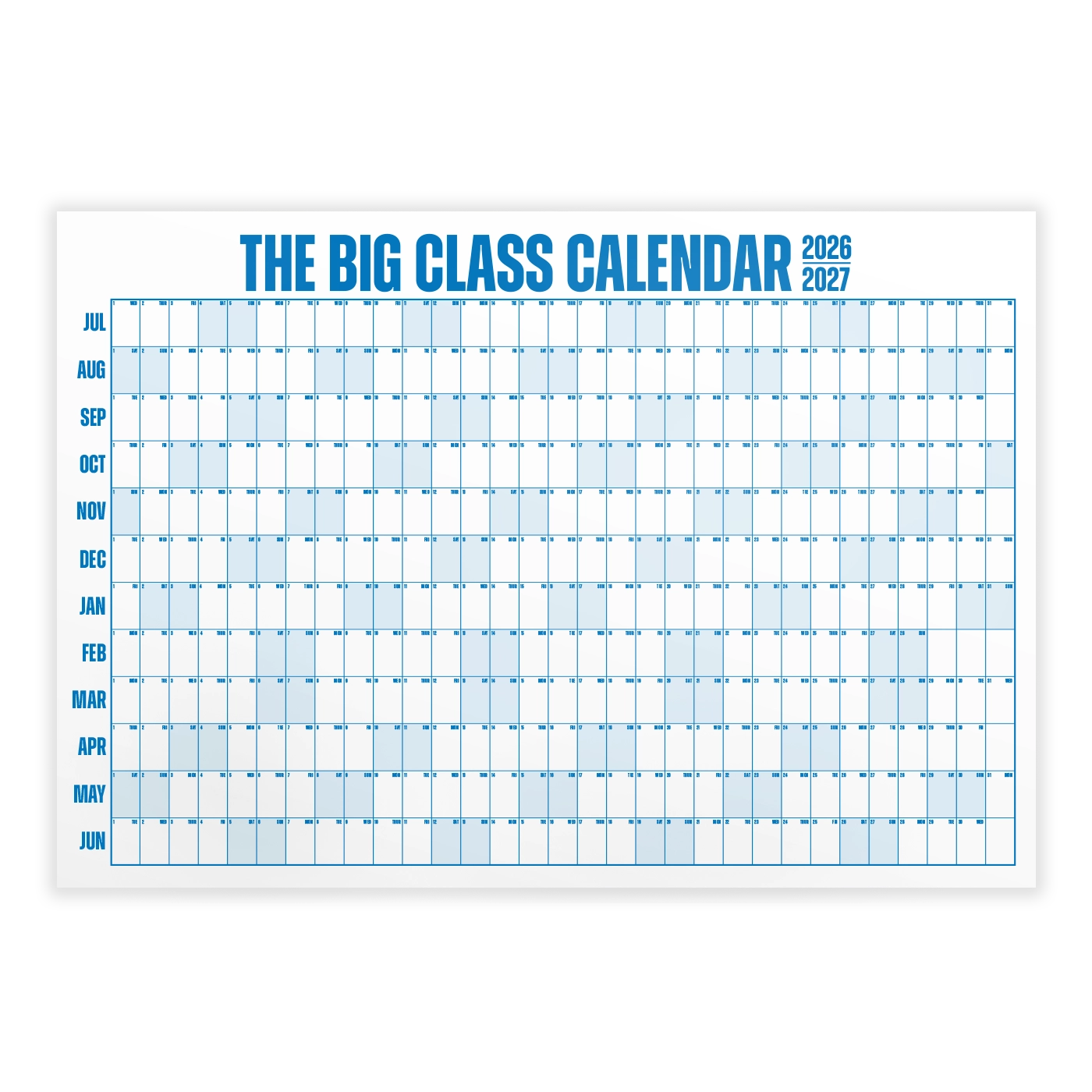 The Big Class Calendar - Academic Year