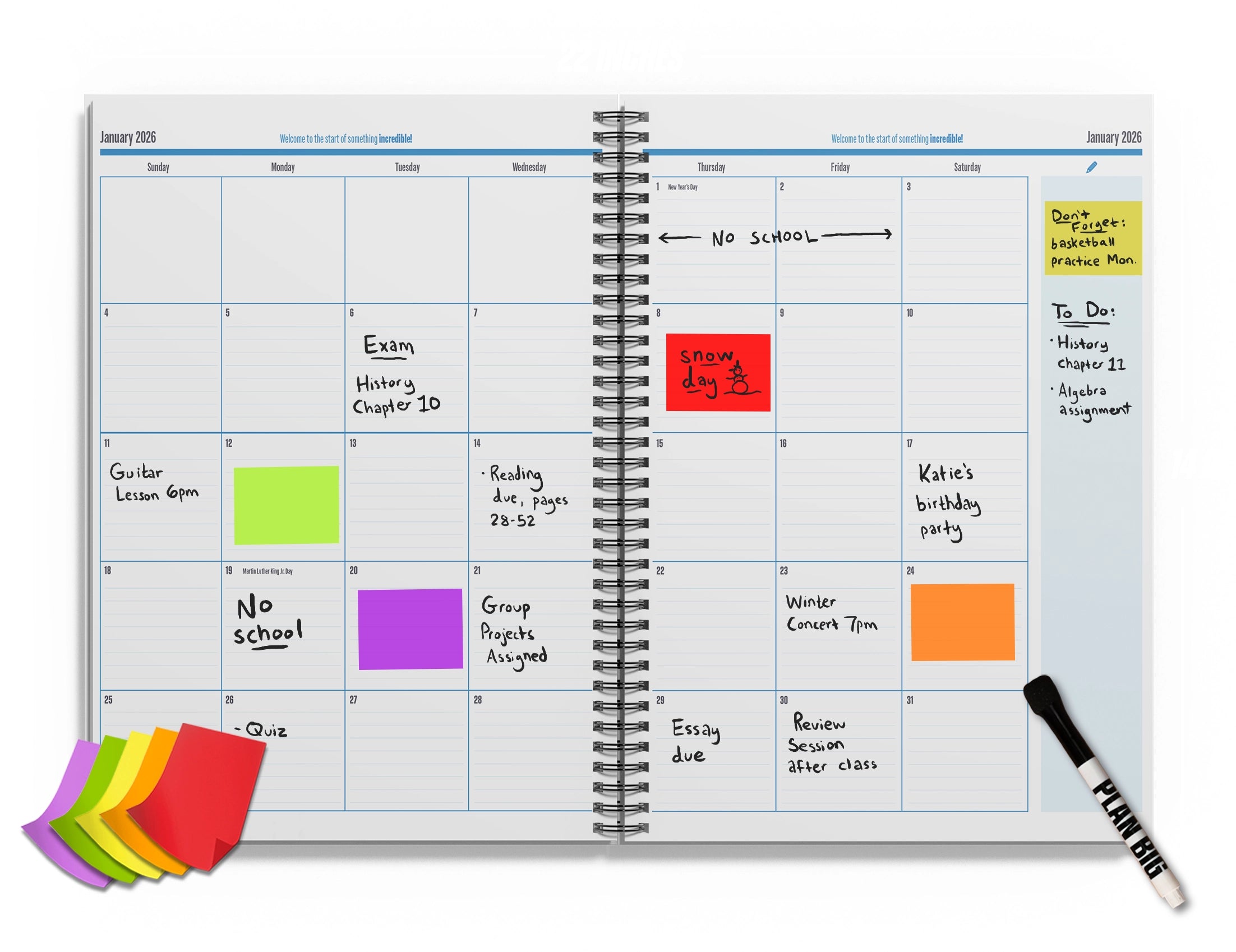The Big Class Academic Planner