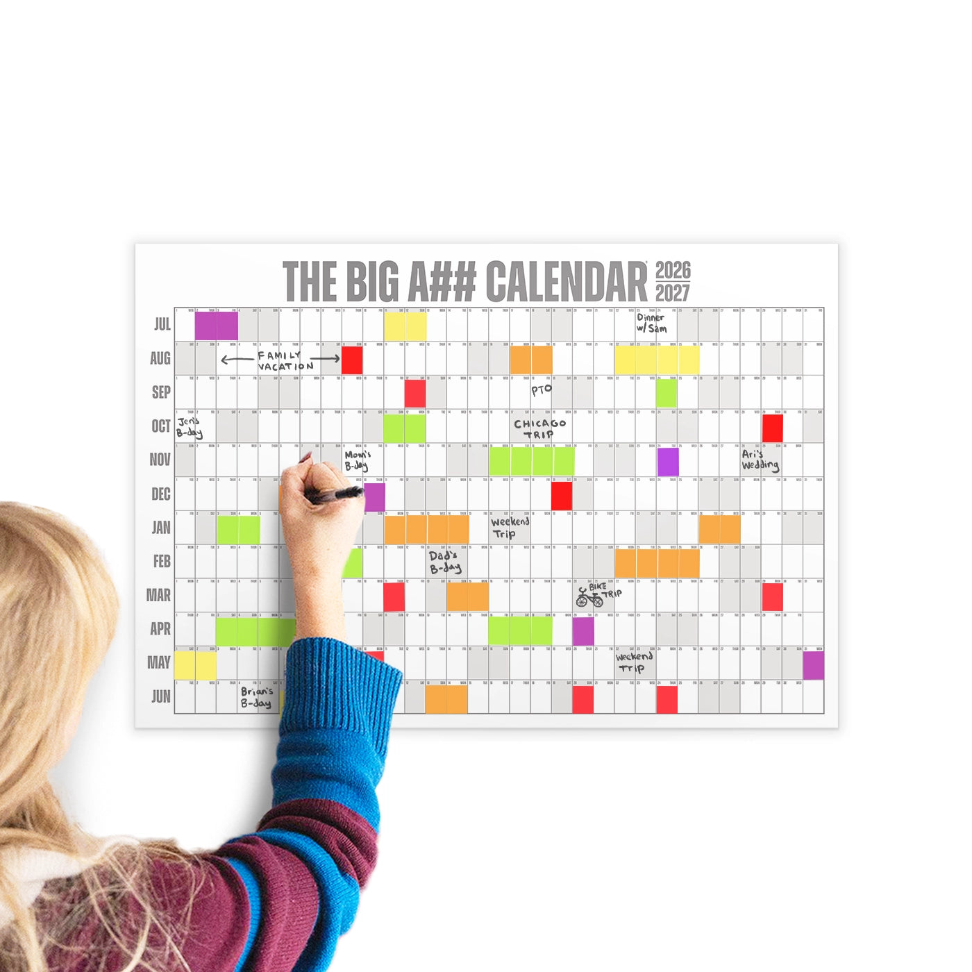 The Mini Big A## Calendar - Academic Year