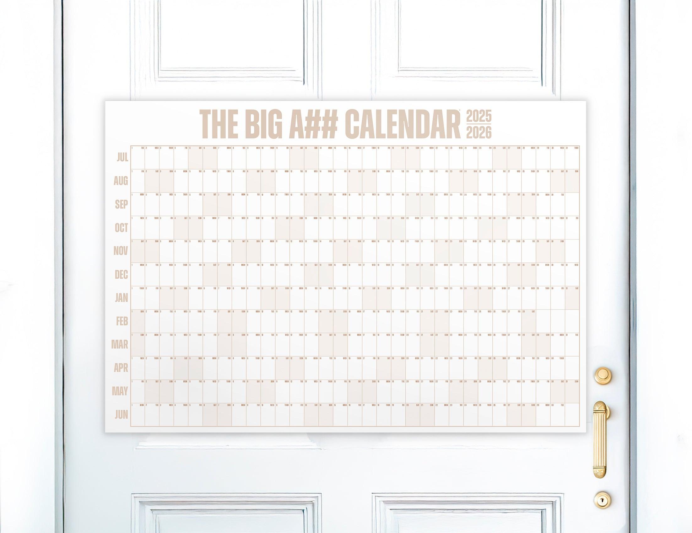 The Mid-Year Big A## Calendar - Door Size