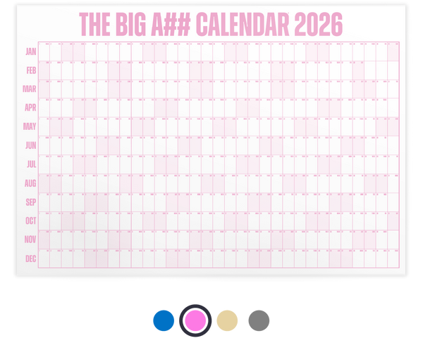 The Big A## Calendar - Pink