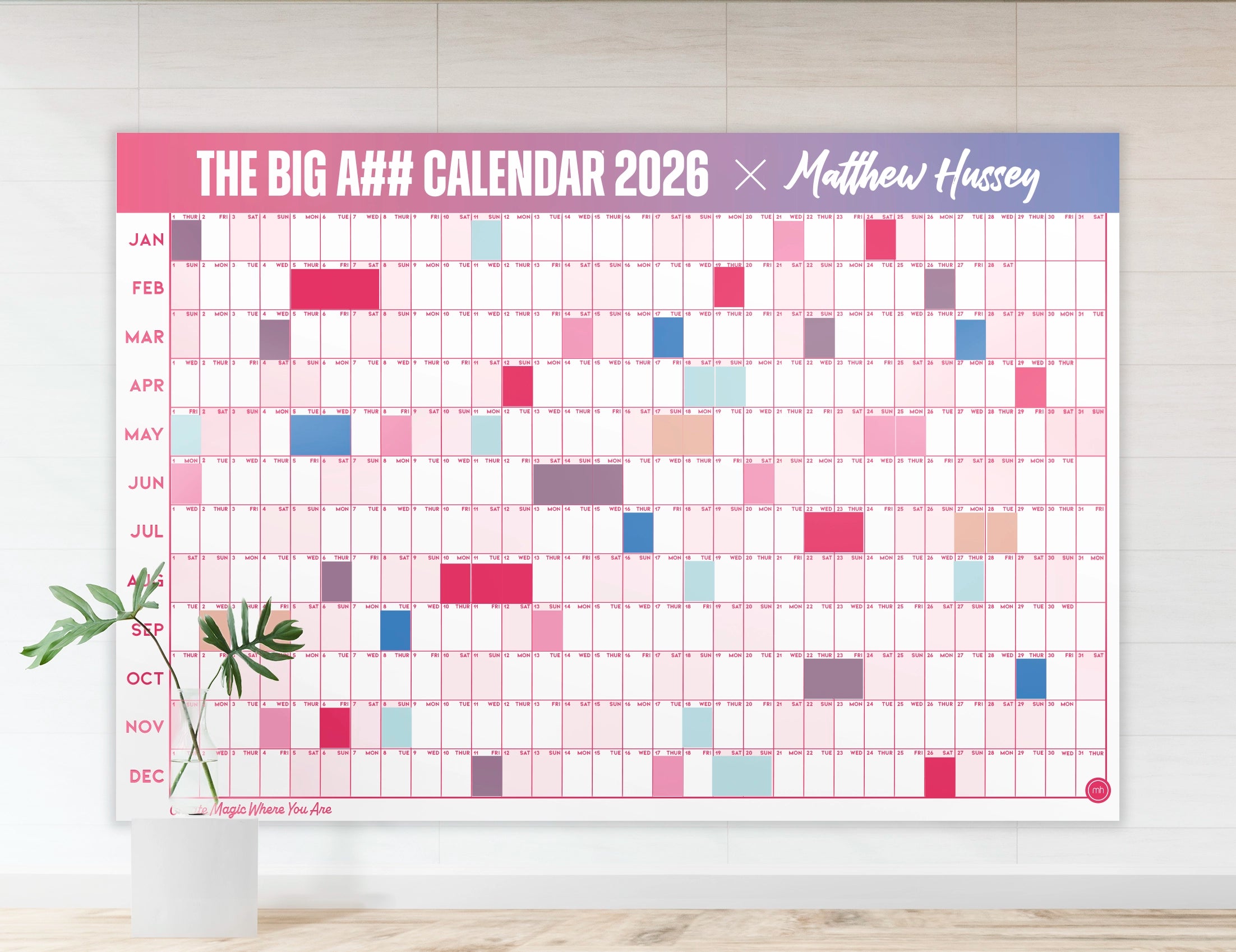 Matthew Hussey's Big A## Calendar