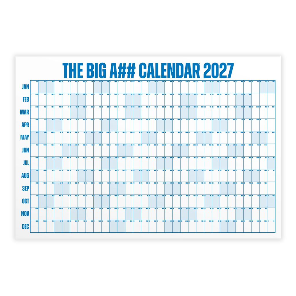 Yearly Dry Erase Wall Calendar | The Big A## Calendar – The Big A