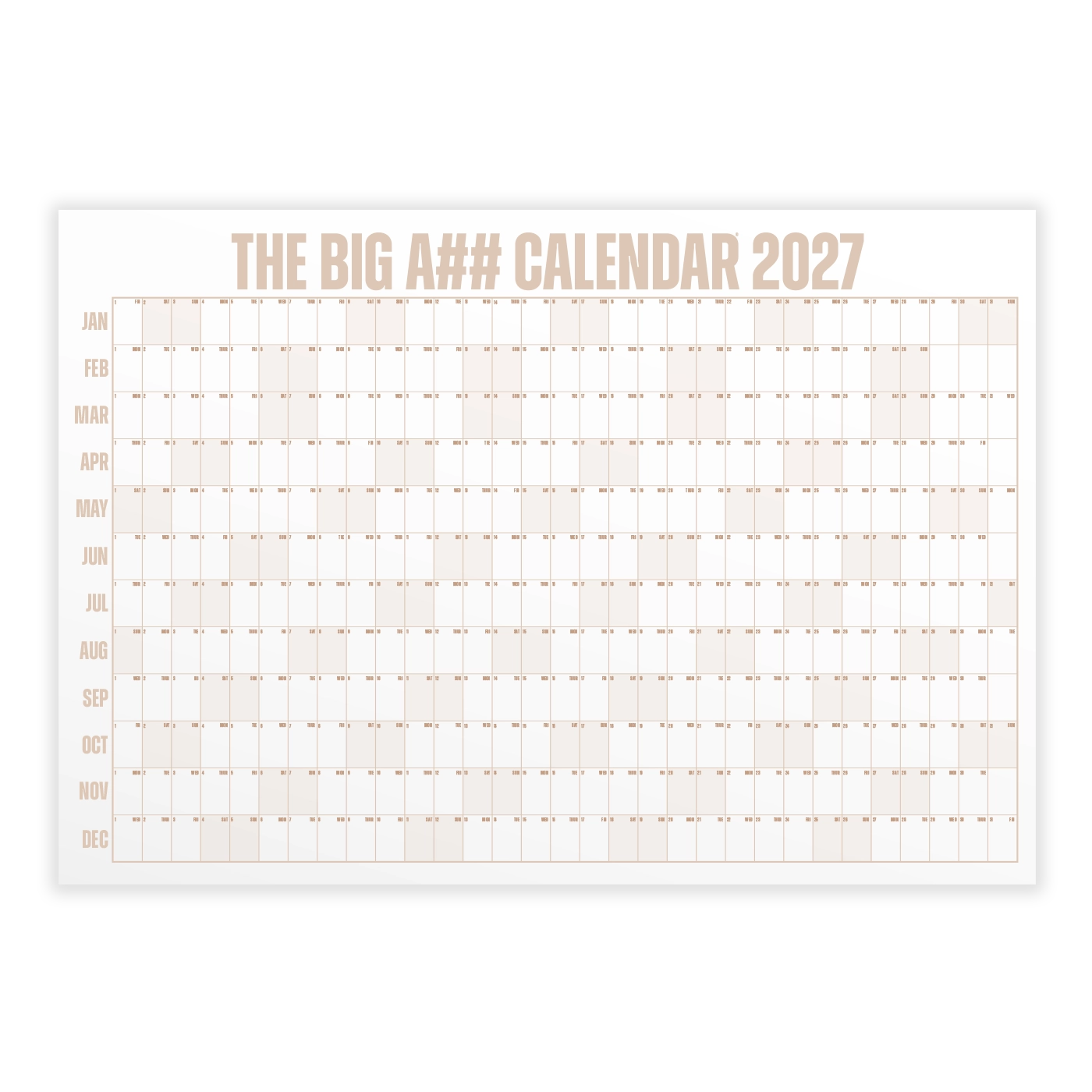 The Big A## Calendar