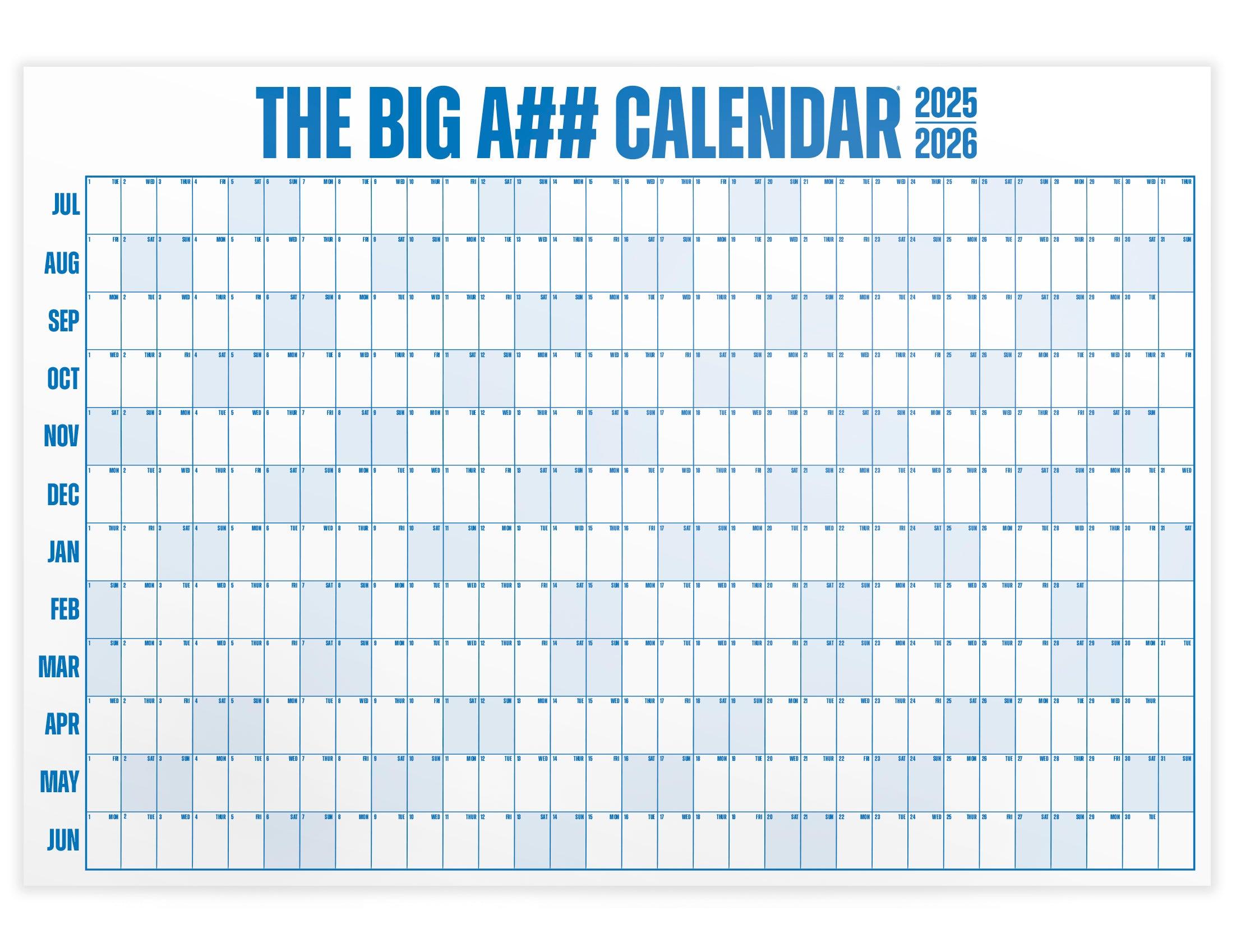 The Mid-Year Big A## Calendar