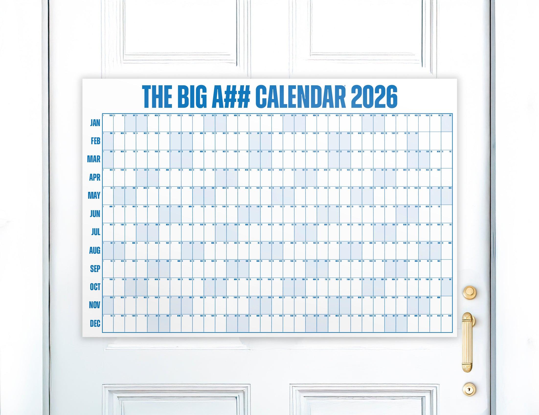 The Big A## Calendar - Door Size