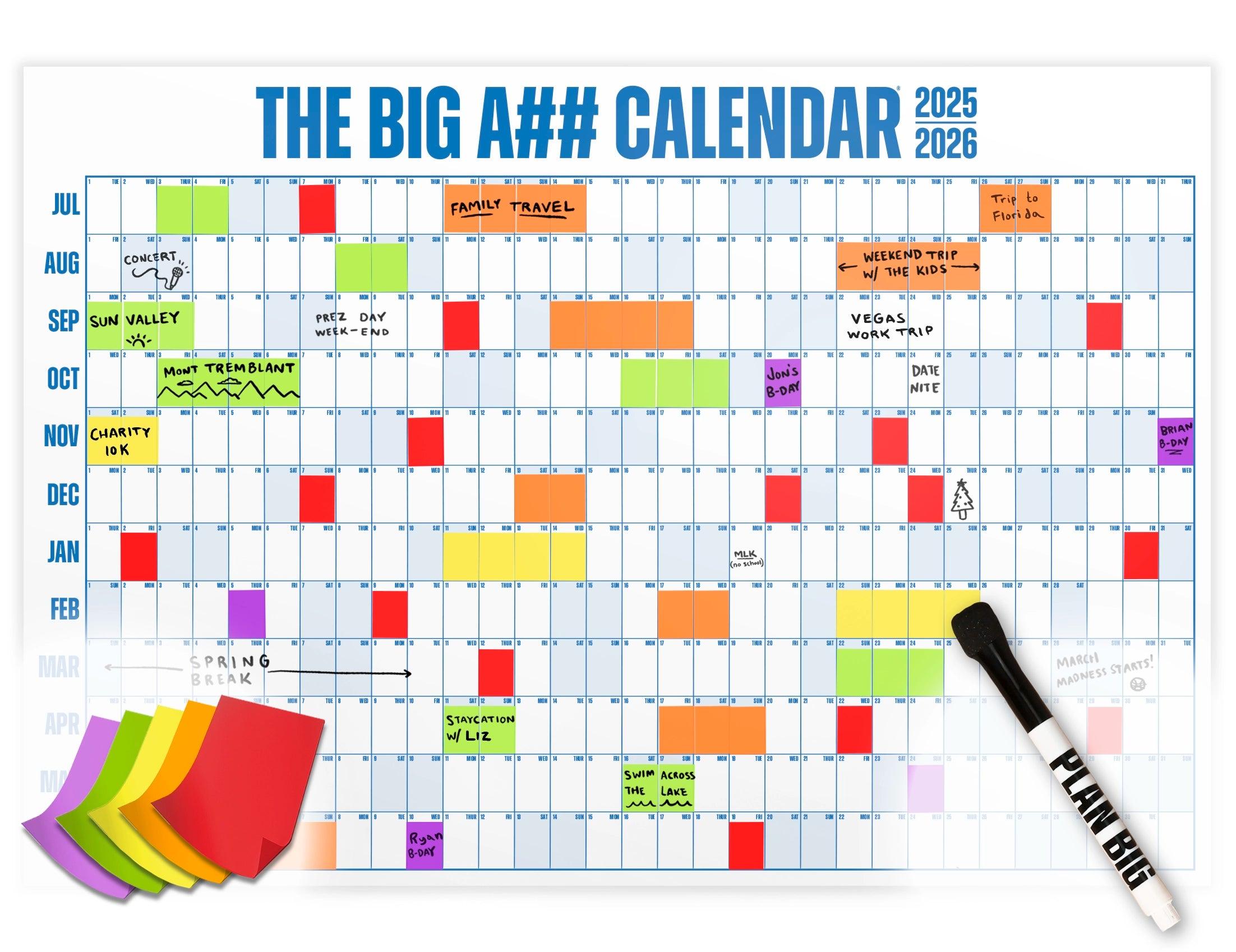 The Mid-Year Big A## Calendar
