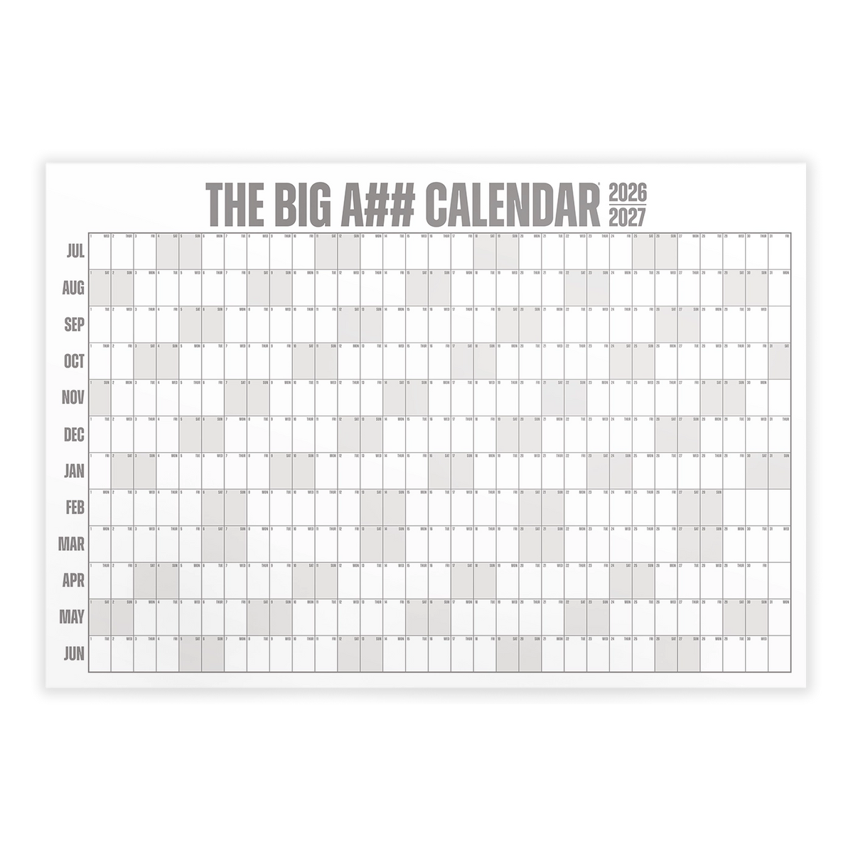 The Big A## Calendar - Academic Year