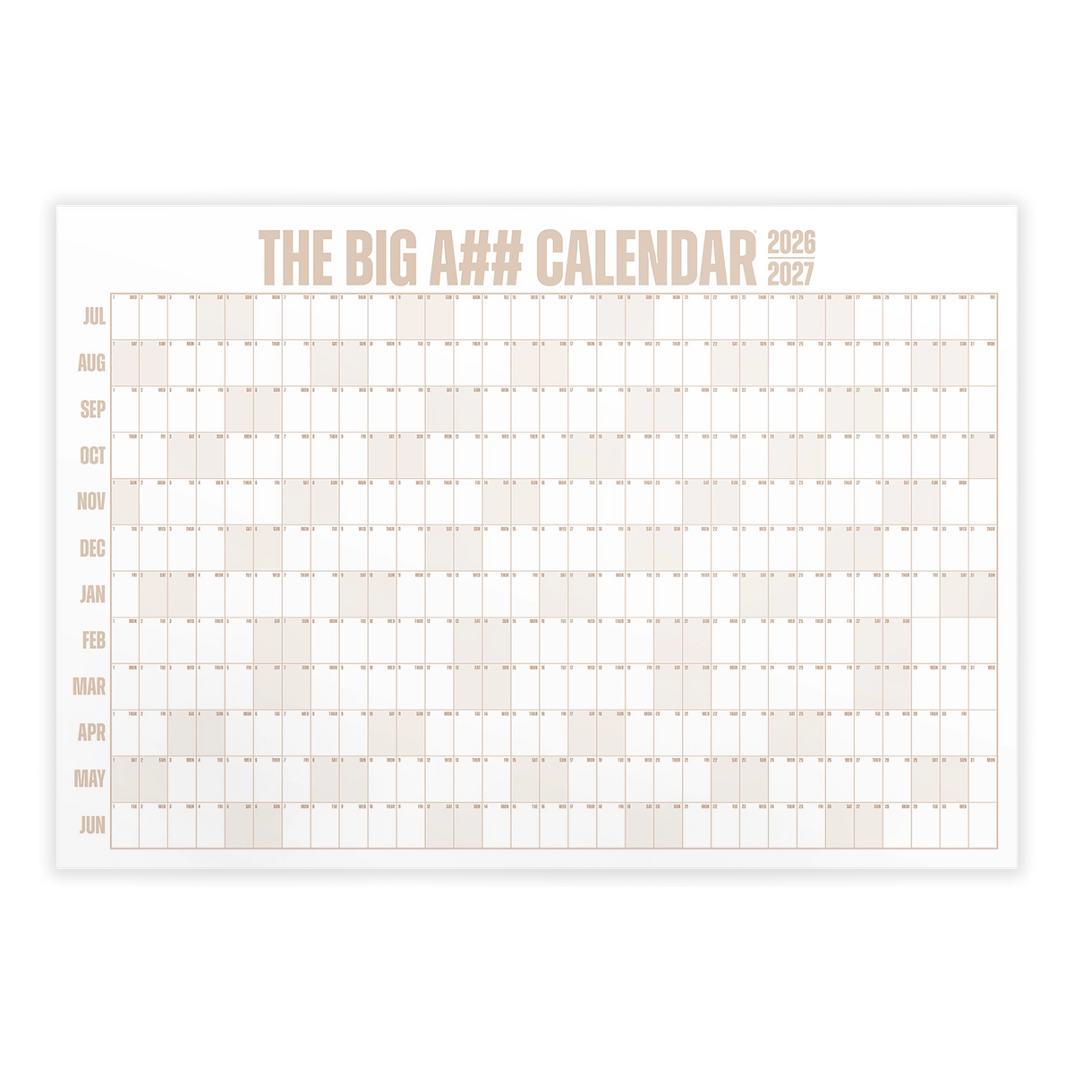 The Big A## Calendar - Academic Year