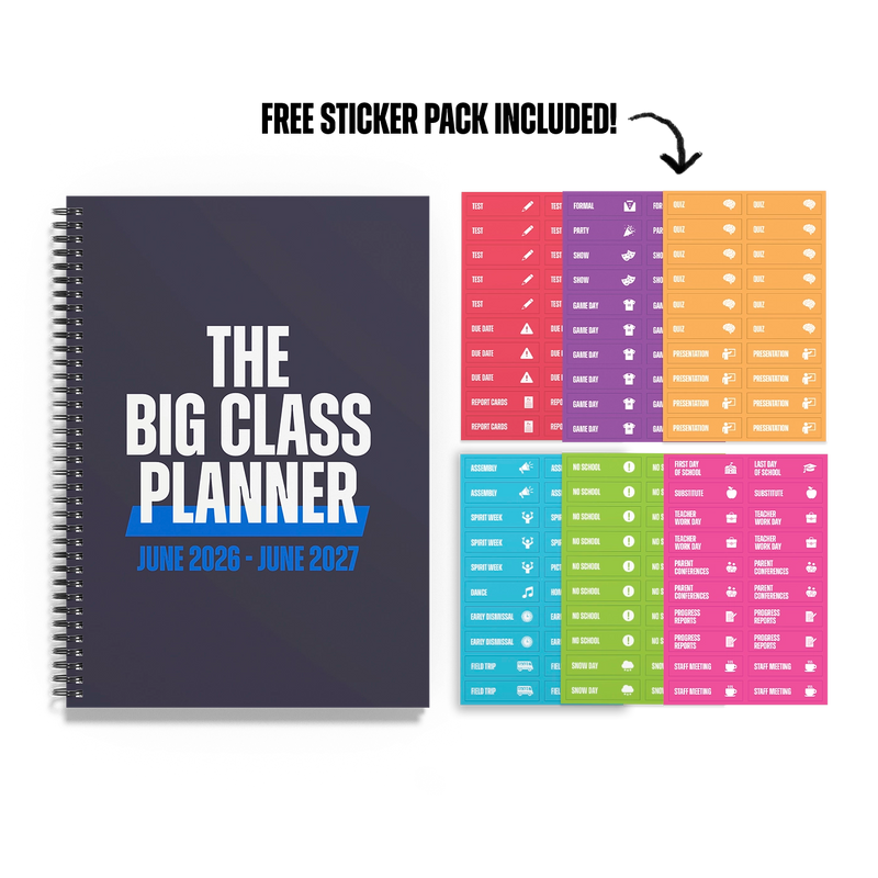 The Big Class Planner + Free Class Sticker Pack