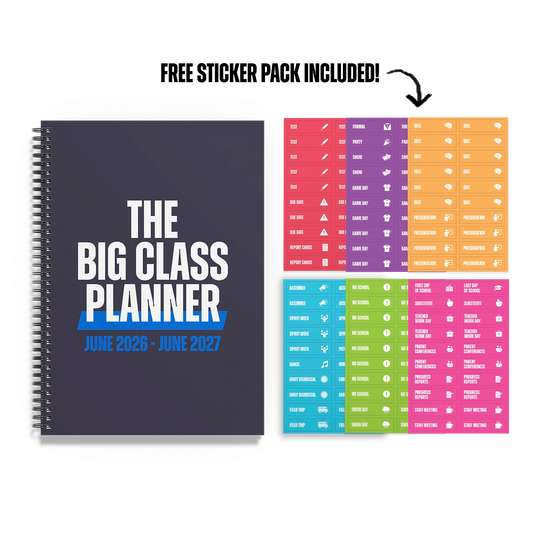 The Big Class Planner + Free Class Sticker Pack