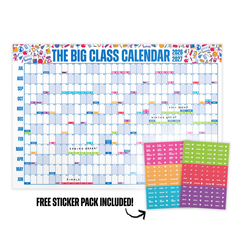 The Big Class Calendar + Free Class Sticker Pack