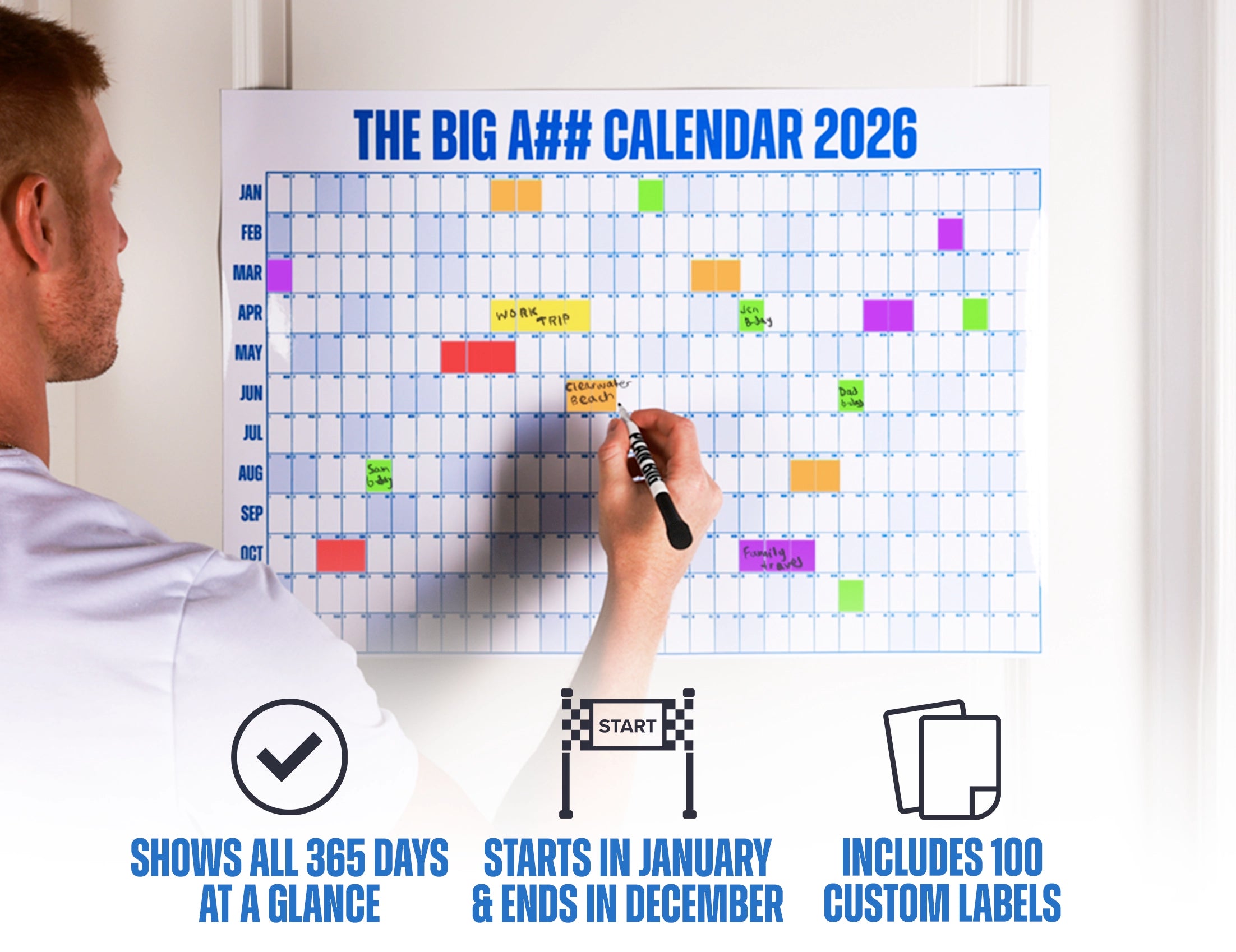 The Big A## Calendar - Door Size