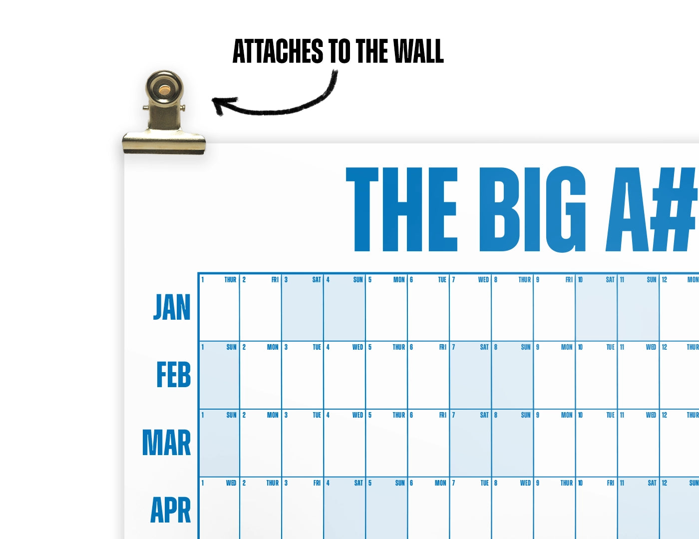 Golden Push-Pin Clips (Set of 4)