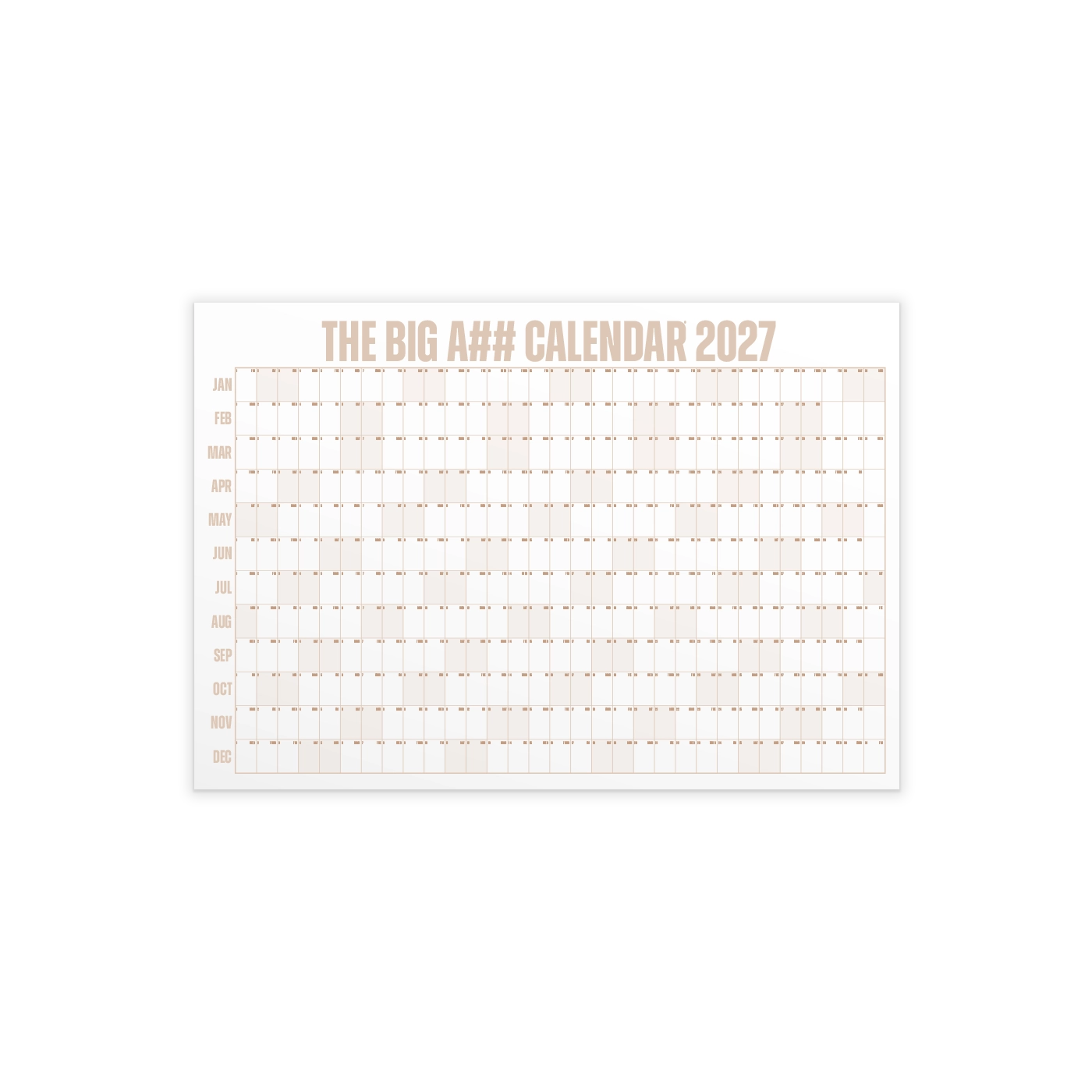 The Mini Big A## Calendar