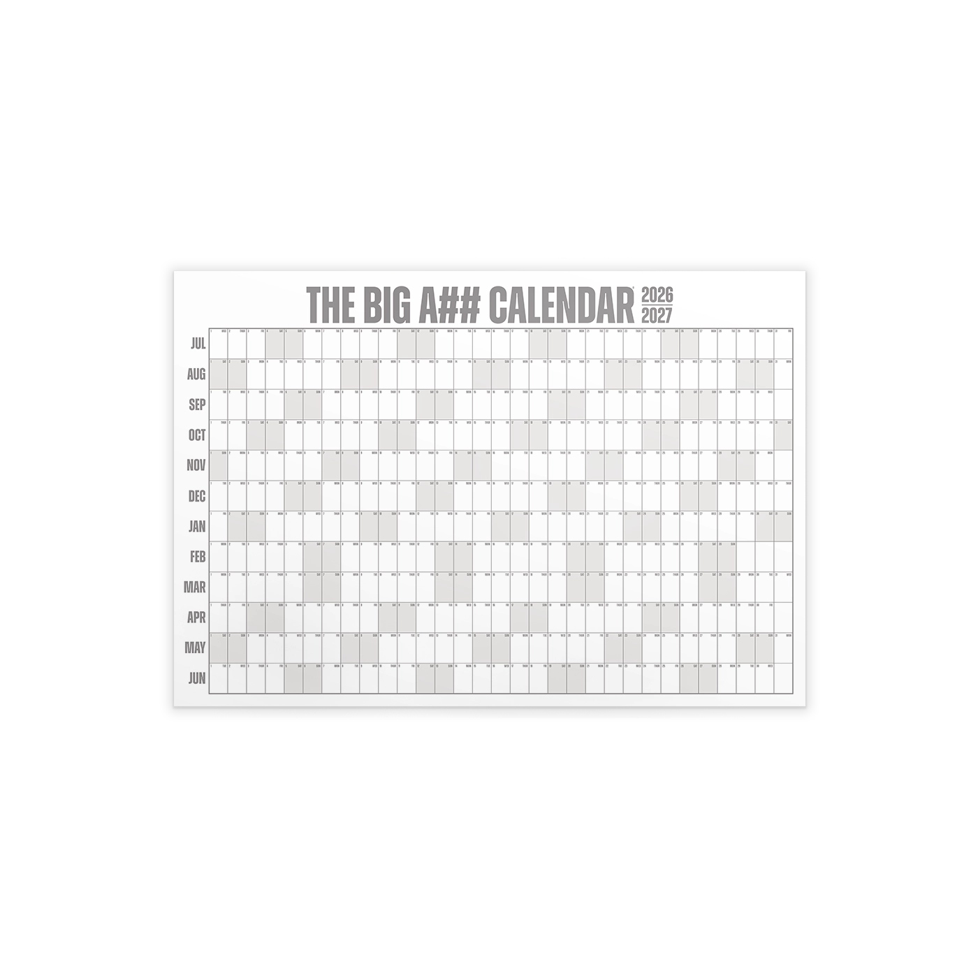 The Mini Big A## Calendar - Academic Year