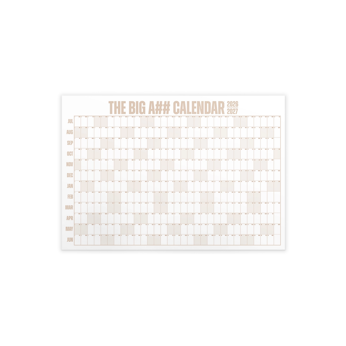 The Mini Big A## Calendar - Academic Year
