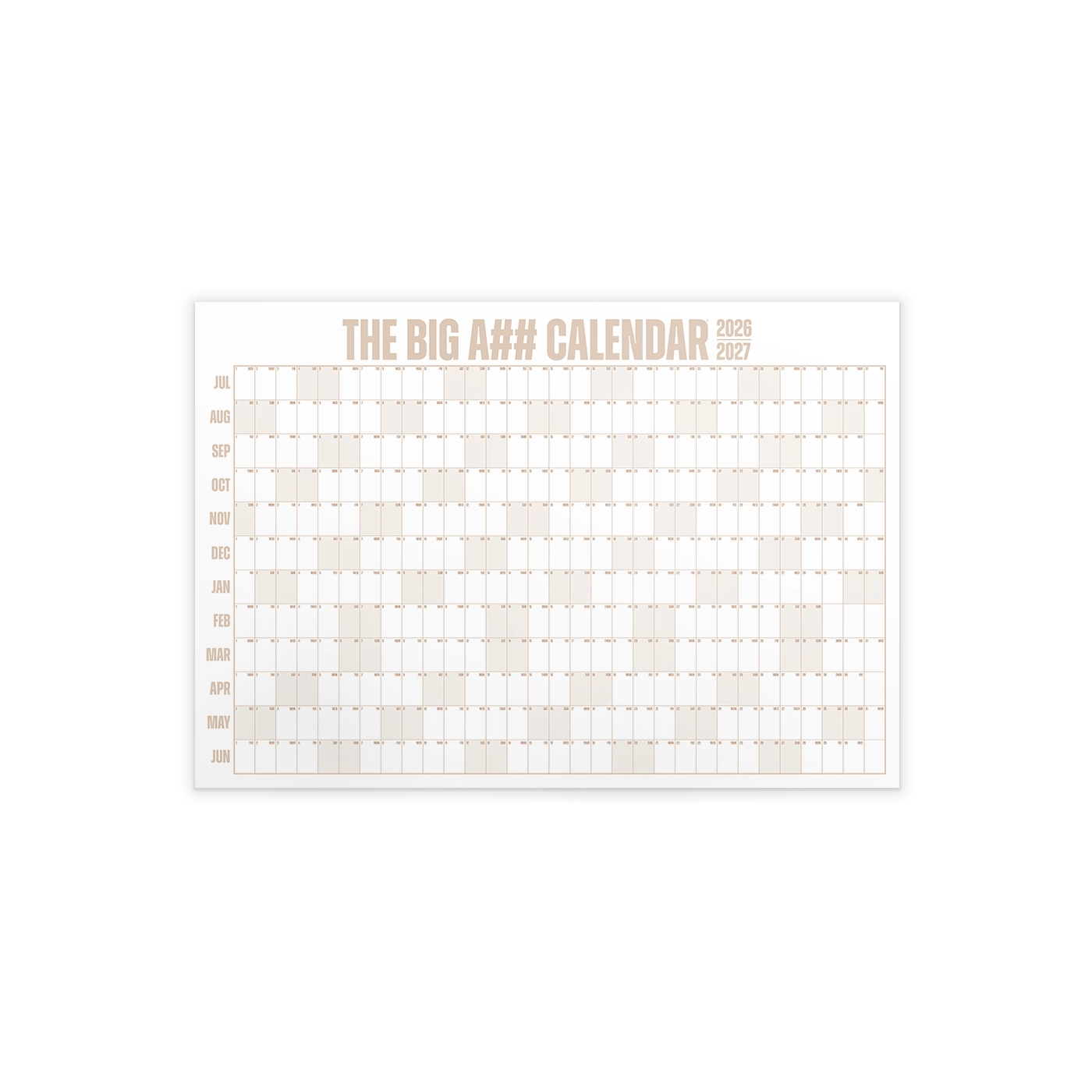 The Mini Big A## Calendar - Academic Year