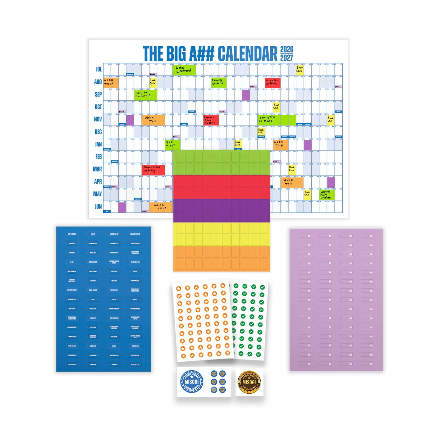 The Mini Big A## Calendar Bundle - Academic Year