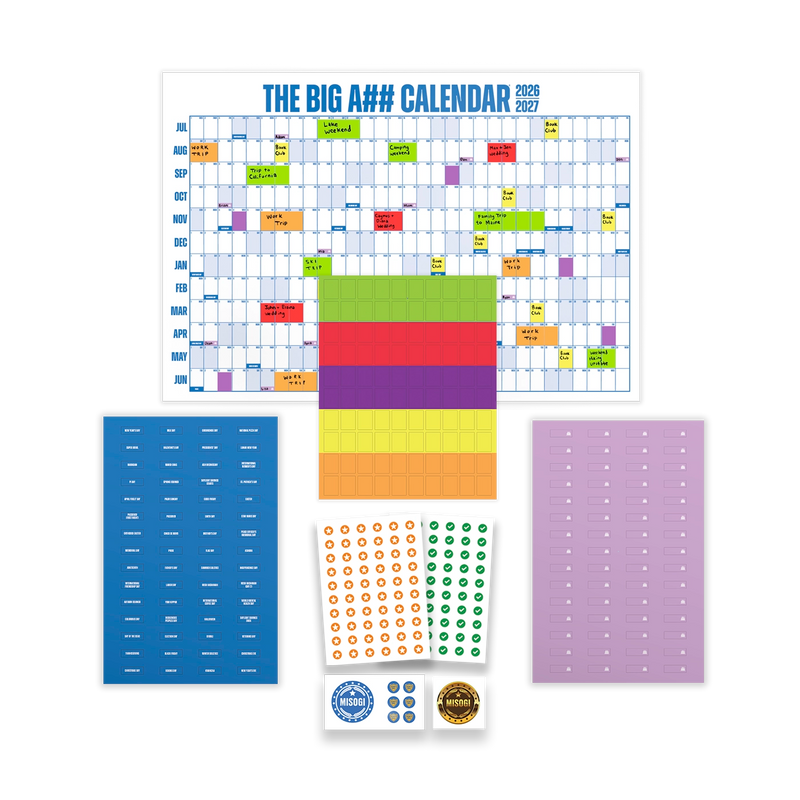 The Mini Big A## Calendar Bundle - Academic Year