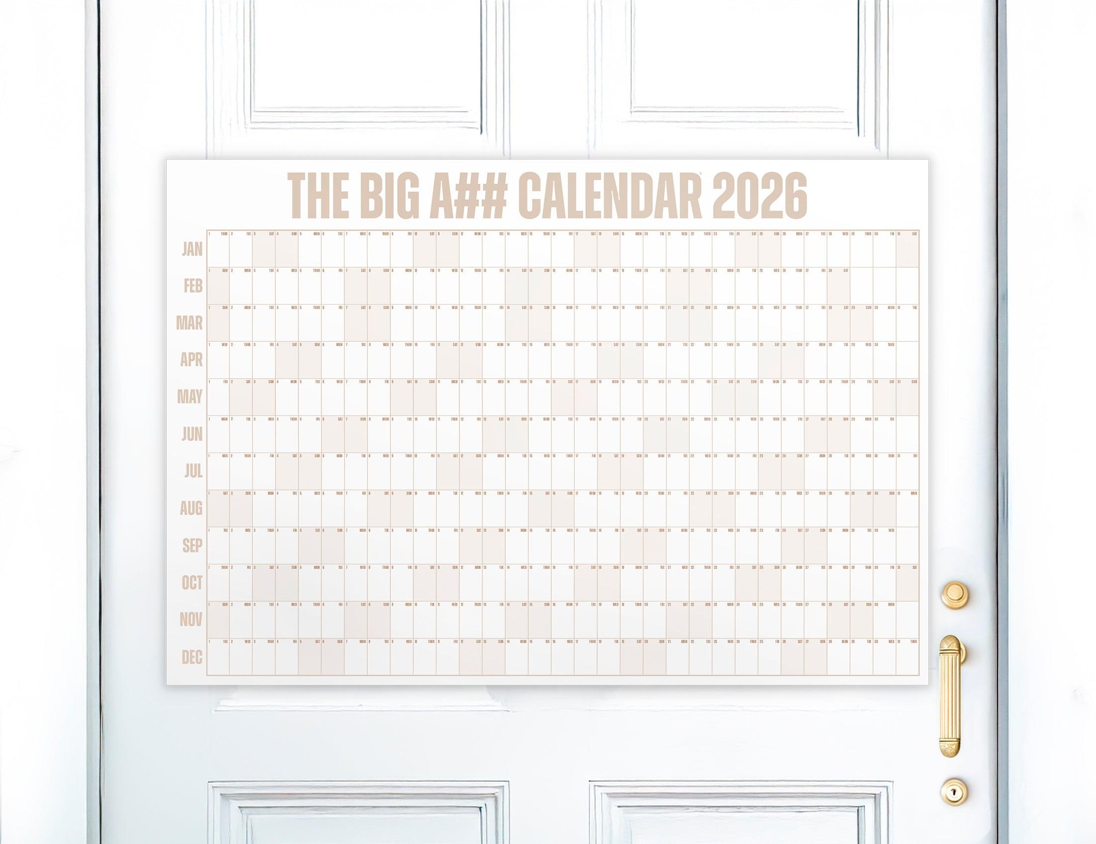 The Big A## Calendar - Door Size